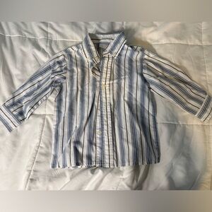Perfectly Dressed Boys Cotton Striped Button Down Shirt Long Sleeve
